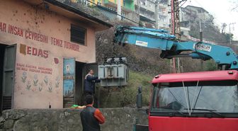 Zonguldak'ta Trafo Yangını