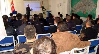 İtfaiyecilerden Polise Yangın Semineri