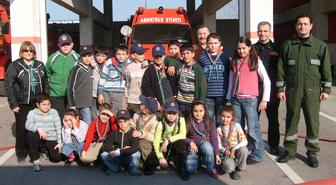 Yalovalı Minik İzcilerden Yangın Tatbikatı