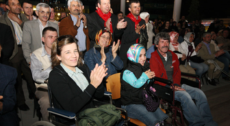 Bursa'da Engellilere Temsili Asker Uğurlama