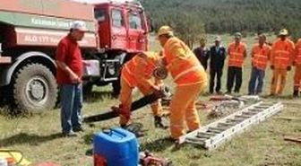 Yangın Söndürme Yarışması Yapıldı
