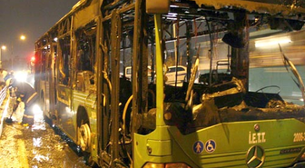 İETT Otobüsüne Molotoflu Saldırı