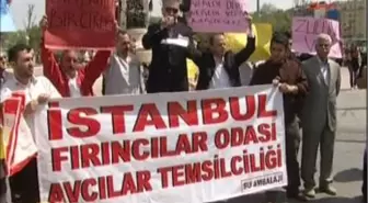 Fırıncılardan Taksim'de Eylem Yaptı