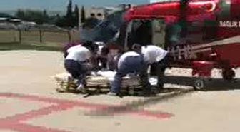 Manisa - İmdadına Ambulans Helikopter Yetişti