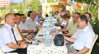 Başkanlar İshakçelebi’de Buluştu