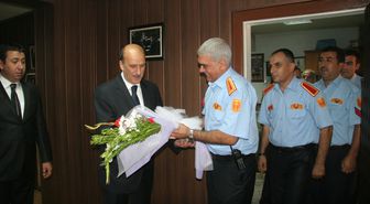 İtfaiyecilerden Başkan Selmanoğlu’na Ziyaret

