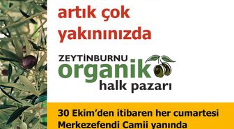 Vakıflılı Üreticiler Zeytinburnu'ndaki Organik Halk Pazarında