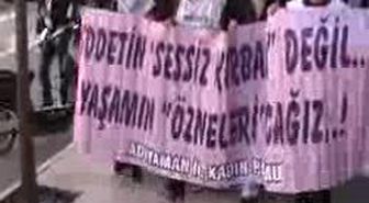 Adıyaman'da Kadınlar Halay Çekip Yürüdü