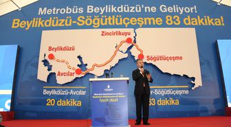 Beylikdüzü Metrobüs Hattına Muhteşem Temel Atma Töreni