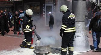 Termik Santralin Maketi Dumana Boğdu