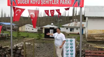 Şehitler İçin Park Yaptırıp, Fidan Diktiler