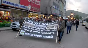 Dersim Olaylarıında Öldürülenler İçin Meşaleli Yürüyüş