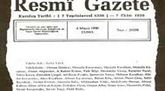 Kamuda Atamalar Resmi Gazete'de