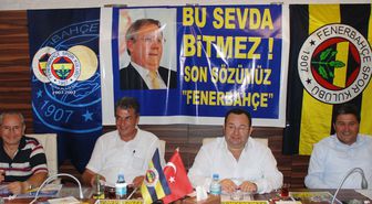 Biga'da Aziz Yıldırım'a Bayraklı, Afişli Destek