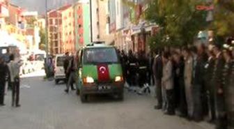Yusufeli1şehit Ateşsaçan Memleketi Yusufeli'nde Toprağa Verildi