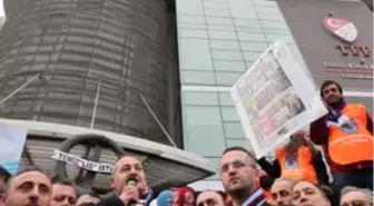 Trabzonsporlu Taraftarlardan Tff'ye Protesto
