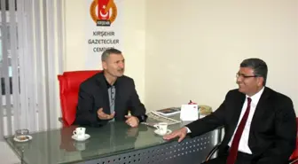 Metin Aşık, Kırşehir Gazeteciler Cemiyeti'ne Ziyaret Etti