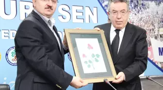 YÖK Eski Başkanı Özcan, Memur-Sen Genel Başkanı Gündoğdu'yu Ziyaret Etti