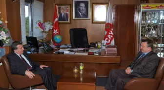 Rize Emniyet Müdürü Hüseyin Yenice'den Çaykur Genel Müdürü Sütlüoğlu'na Ziyaret