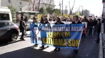 Suriye Konsolosluğu Önünde Protesto