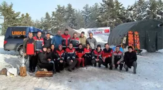 Kastamonu'da Çığdan Yaralı Kurtarma Tatbikatı