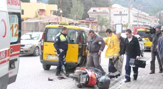 Marmaris'te Trafik Kazası; 1 Yaralı