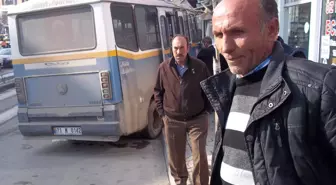 Kırıkkale'de Freni Patlayan Minibüs Elektrik Direğine Çarparak Durdu