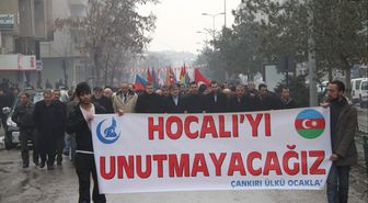 Çankırı'da 'Hocalı Katliamı' Lanetlendi