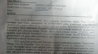 Çocuk Cezaevinden Yazılan İhbar Mektubuna 'Sakıncalı' Tutanağı