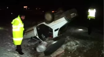 Yozgat'ta Yollar Buz Pistine Döndü