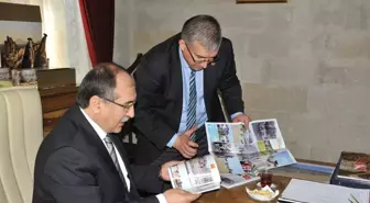 Mustafapaşa Belediye Başkanı Levent Ak, Vali Savaş'ı Ziyaret Etti