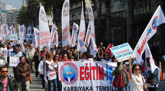 İzmir'de Öğretmenlerden 4+4+4 Sistemine Tepki