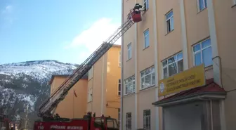 Gümüşhane Belediyesinden Yangın Tatbikatı