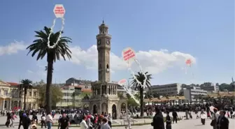 İzmir'de Tutuklu Yakınlarından Dava Arası Uçurtmalı Eylem