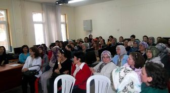 Halk Eğitim Kursiyerlerine Kanser Semineri Verildi