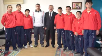 Alaca Belediyespor Judo Takımın'dan Başkan Eyvaz'a Ziyaret