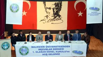 'Balıkesir Üniversitesinden Mezunlar Derneği' Kuruldu