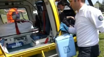 Kopan Parmaklar Ambulans Helikopterle Hastaneye Yetiştirildi