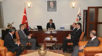 Dünya Süryaniler Birliği Başkanı Vali Mustafa Toprak'ı Ziyaret Etti