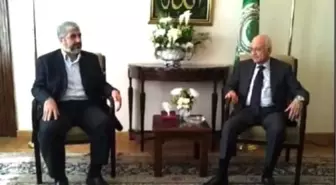 Hamas Lideri Meşal, Kahirede El Arabi ile Görüştü