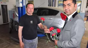 CHP'li Uzun'dan Sanayi Sitesinde Çalışan İşçilere Ziyaret