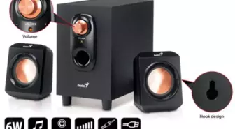 Genius, USB İle Çalışan Subwoofer Seti SW-U2.1 200'ü Tanıttı