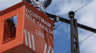 Kayseri'de 'Alo 186 Uçurtmam Tele Takıldı' Hattı
