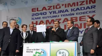 Bakan Eroğlu, Elazığ'da Baraj Temeli Attı