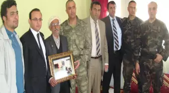 Kaymakam Gençtürk'ten Kore Gazisine Ziyaret