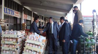 Güzelbey, Sebze ve Meyve Komisyoncularını Ziyaret Etti
