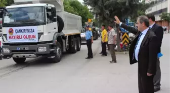 Çankırı Belediyesi'nde Mehterli, Dualı ve Kurbanlı Araç Filosu Töreni