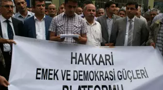 Hakkari Emek ve Demokrasi Platformu, Gözaltıları Kınadı