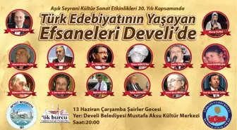 Türk Edebiyatı'nın Yaşayan Efsaneleri Develi'de Buluşacak