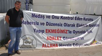 Elektrik Kesintilerine Pankartlı Tepki